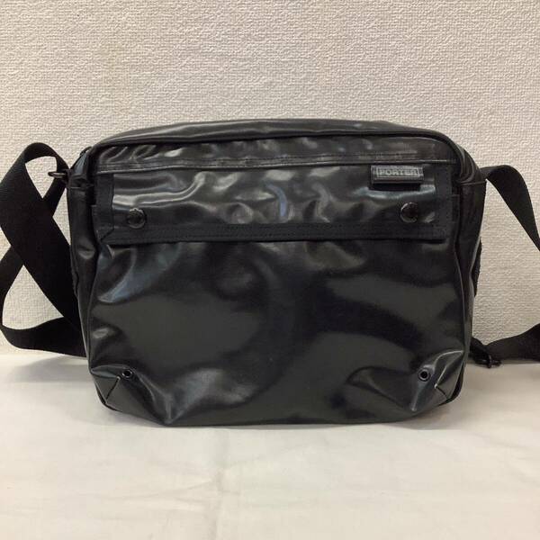 PORTER JAM SHOULDER BAG ポーター ジャム ショルダーバッグ エナメル ブラック 男女兼用 79182