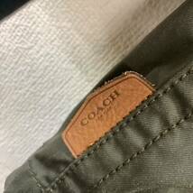 COACH コーチ ビッグカラー ミリタリーコート size XS グリーン 79258_画像5