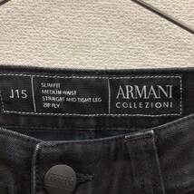 ARMANI COLLEZIONI アルマーニ コレッツォーニ ブラックデニムパンツ size 30 スリムフィット_画像5