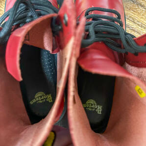 中古 ドクターマーチン Dr.Martens ブーツ UK6 RED レザー 8ホール 1460 パスカル PASCAL THAILAND タイ製の画像5