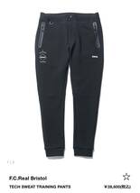 最終定価！24SS F.C. Real Bristol TECH SWEAT TRAINING PANTS 黒S 新品 エフシーアールブリストル テックスエットトレーニングパンツ _画像1