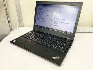 【UEFI起動確認済み／中古】ThinkPad L570 【20J9-S37S00】 (Core i5-7200U, RAM4GB, HDD無し[OS無し]) ★本体＋ACアダプタ