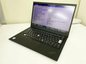 【UEFI起動確認済み】ThinkPad X1 Carbon [TYPE 20KG-S20H00] (Core i5-8250U, RAM8GB, SSD無し) ACアダプタ付き●UEFI-BATT NG●K/B NG ⑥