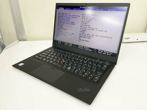 【UEFI起動確認済み／中古】ThinkPad X1 Carbon [TYPE 20KG-S20H00] (Core i5-8250U, RAM8GB, SSD 無し) ACアダプタ付き●UEFI-BATT NG