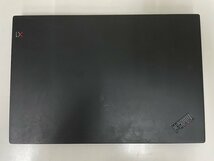 【UEFI起動確認済み／中古】ThinkPad X1 Carbon [TYPE 20KG-S20H00] (Core i5-8250U, RAM8GB, SSD 無し) ACアダプタ付き●UEFI-BATT NG_画像2