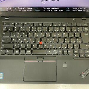 【UEFI起動確認済み／中古】ThinkPad X1 Carbon [TYPE 20KG-S20H00] (Core i5-8250U, RAM8GB, SSD 無し) 本体＋ACアダプタ ⑤の画像7