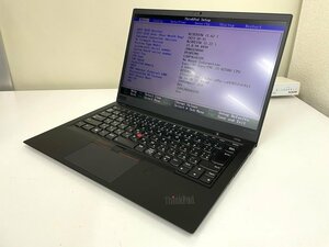 【UEFI起動確認済み／中古】ThinkPad X1 Carbon [TYPE 20KG-S20H00] (Core i5-8250U, RAM8GB, SSD 無し) 本体＋ACアダプタ