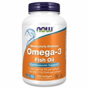 [ EPA 180mg / DHA 120mg ] NOW фирма Omega 3 200 таблеток : рыба масло omega-3 рыба масло 