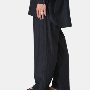 定価28,600円 marka マーカ COCOON FIT EASY PANTS - CUPRO LINEN COTTON CLOTH ブラック セットアップのシャツも出品中の画像2