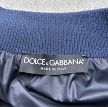 美品 DOLCE&GABBANA ドルチェ&ガッバーナ ドット柄 ブルゾン ジャケット ネイビー_画像9