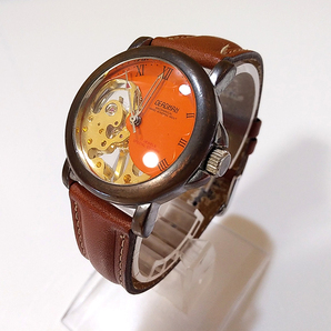 【 動作品 / ジャンク 】 DEADMAN 17 Jewels Mechanical Hand Winding Watch デッドマン 手巻 機械式 腕時計の画像3