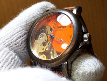 【 動作品 / ジャンク 】 DEADMAN 17 Jewels Mechanical Hand Winding Watch デッドマン 手巻 機械式 腕時計_画像5