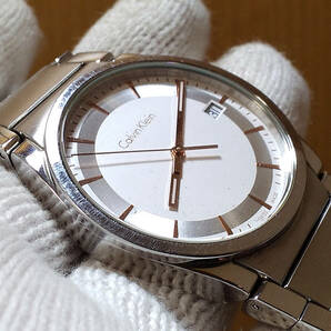 【 稼働中 】 Calvin Klein K6K 31B Quartz Wrist Watch with Date カルバン・クライン クオーツ 腕時計の画像5