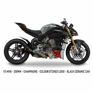 DUCATI STREETFIGHTER V4 2020～2024 AUSTINRACING DE-CAT エキゾーストマフラー オースティンレーシング