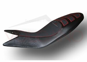 DUCATI HYPERMOTARD 821 /939 2013～2018用 VOLCANO イタリア製 革素材 シートカバー SEAT COVER