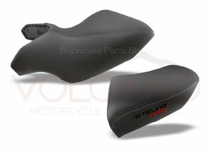MOTO GUZZI STELVIO 1200 NTX 2011～2016用 VOLCANO イタリア製 革素材 シートカバー SEAT COVER