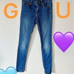 レディース ジーユー デニム スキニーパンツ