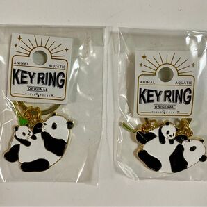 パンダ キーリング キーホルダー 2個セット