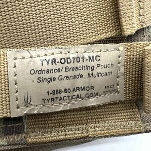 送料無料 実物 TYR Ordnance/ Breaching Pouch Single Grenade オードナンス ブリーチング スシングル フラグ グレネードポーチ マルチカムの画像6