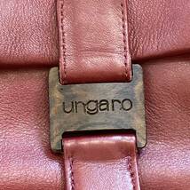 【TK0405】 中古 ungaro ウンガロ リュック レッド 赤 レディース レザー キズあり 汚れあり 使用感あり_画像6