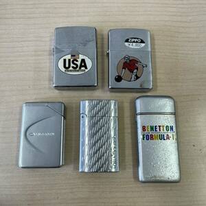 【T0416】ZIPPO Zippo ジッポ マイルドセブン MILD SEVEN ライター 喫煙具 喫煙器具 5点 着火未確認