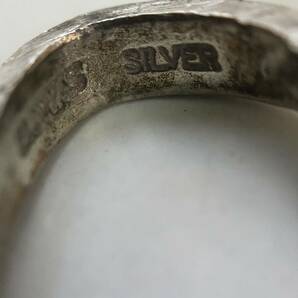 【TS0418】シルバーリング silver シルバー刻印あり 2.0g 指輪 リング アクセサリー シルバー系 シルバーアクセサリー レディース 変形ありの画像9