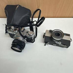 【TM0421】フィルムカメラ 2点 まとめ売り オリンパス OM-1 リコー AUTO35 動作未確認 ジャンク扱い レトロ コレクションの画像1