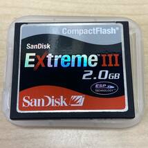 【TS0427】 SanDisk サンディスク コンパクトフラッシュ ultra Ⅱ 512MB Extreme Ⅲ 2.0GB CFカード ケース付き_画像4
