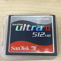 【TS0427】 SanDisk サンディスク コンパクトフラッシュ ultra Ⅱ 512MB Extreme Ⅲ 2.0GB CFカード ケース付き_画像2
