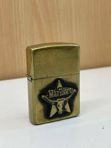 【TM0411】Zippo ジッポー Marlboro マールボロ マルボロ オイルライター ライター 真鍮 喫煙具 喫煙グッズ コレクション 希少 着火未確認