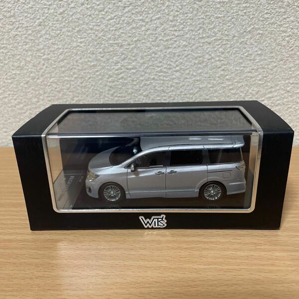 ◇ 【発送は土日のみ】【訳あり品】1/43　WiTS エルグランド　ライダー　Brilliant Silver◇