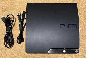 SONY PS3 チャコールブラック CECH-2500A 電源コード、HDMIケーブル付き 通電動作確認済 現状品