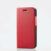 在庫処分 エレコム らくらくスマートフォン(F-52B) PUレザーケース 手帳型 UltraSlim 薄型 磁石付き レッド PM-F213PLFURD_画像2