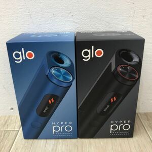 173 D 1円〜 glo HYPER pro / グロー ハイパープロ ブラック ラピスブルー セット 本体 加熱式 電子 タバコ 未開封 【満20歳以上のみ対象】