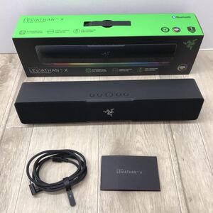 164 D 1円〜 RAZER サウンドバー LEVIATHAN V2 X スピーカー 動作確認済み 中古