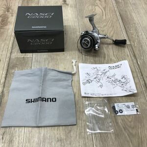 190 D 1円〜 釣り SHIMANO 13 ナスキー C2000 NASCI スピニング リール シマノ 中古