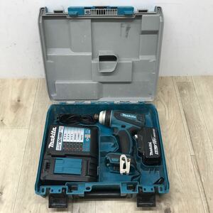 170 D 1円〜 makita 充電式 4モード インパクト ドライバ TP141DRGXB / 18V 6.0Ah バッテリ 1個 付属 / 電動 工具 マキタ 中古