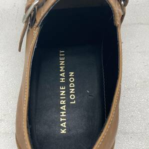 E★KATHARINE HAMNETT LONDON キャサリンハムネット/ベルトデザイン ビジネスシューズ/革靴/サイズ 25.5cm/日本製の画像9