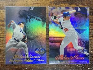 【100円スタート】fleer flair 1998 showcase 野茂英雄 Hideo Nomo SHOWTIME SHOWSTOPPER 2枚セット