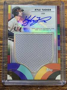 Topps 2023 WBC World Baseball Classic カイル・タッカー KYLE TUCKER アメリカ relic autograph レリック サインカード 99枚限定 USA