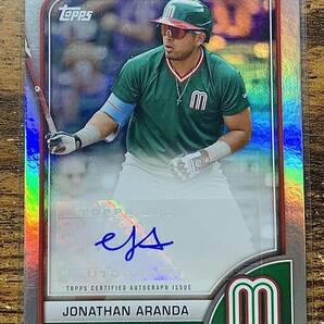 【100円スタート】Topps WBC 2023 Jonathan Aranda 直筆サインカード メキシコ代表 Mexico Auto World Baseball Classic の画像1