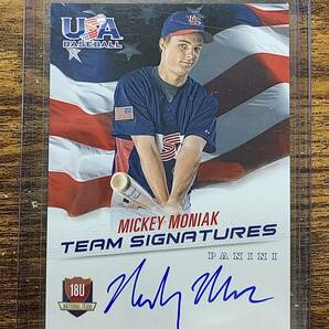 【100円スタート】panini 2015 ミッキー モニアック Mickey moniak アメリカ U18 代表 ルーキー 直筆サインカード 499枚限定 Topps の画像1