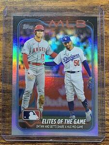 【100円スタート】Topps 2024 Series 1 大谷翔平 ベッツ Ohtani Betts #138 Elites of the Game Rainbow Foil リフラクター 