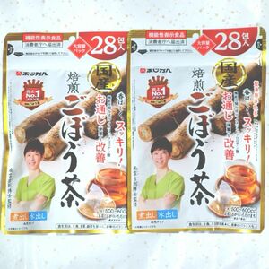 あじかん 機能性表示食品 国産焙煎ごぼう茶 28包×2袋 計56包