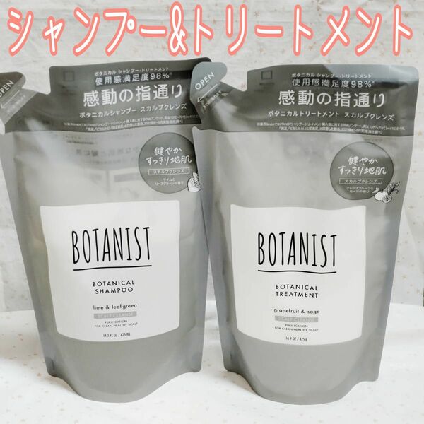 BOTANIST ボタニスト ボタニカルシャンプー&トリートメント スカルプクレンズ 計2袋