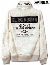 【AVIREX】BLACKBIRD SR-71 STAND ZIP 白2XL トップガン_画像3