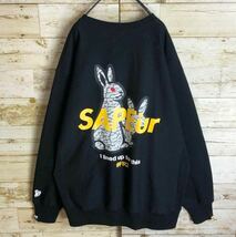 【即完売】FR2 SAPEur コラボ sizeXXL 黒 Smoking Kills 色情兎 Fxxking Rabbits_画像2