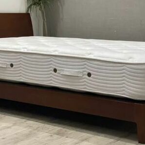 SIMMONS シモンズ 高級セミダブルベッドセット Beautyrest PREMIUM フレーム＋マットレス 幅124 長203cm ビューティーレスト 寝具 寝室 Aの画像1