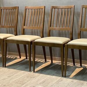 IDC大塚家具 高品質ダイニング5点セット テーブル＋チェア4脚 天然木 食卓椅子の画像6