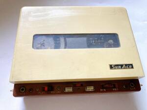  Junk!SUN ACE battery type tape recorder 